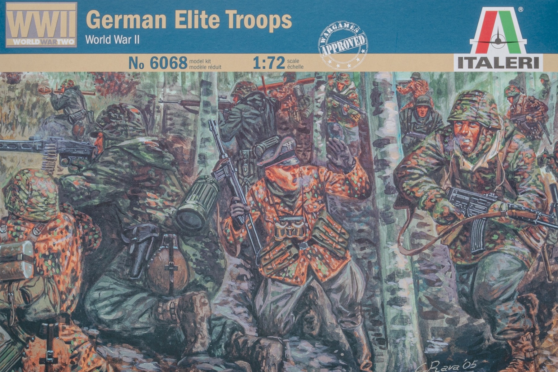 Italeri IT6068 German Elite Troops WWII (48 figures), figurines