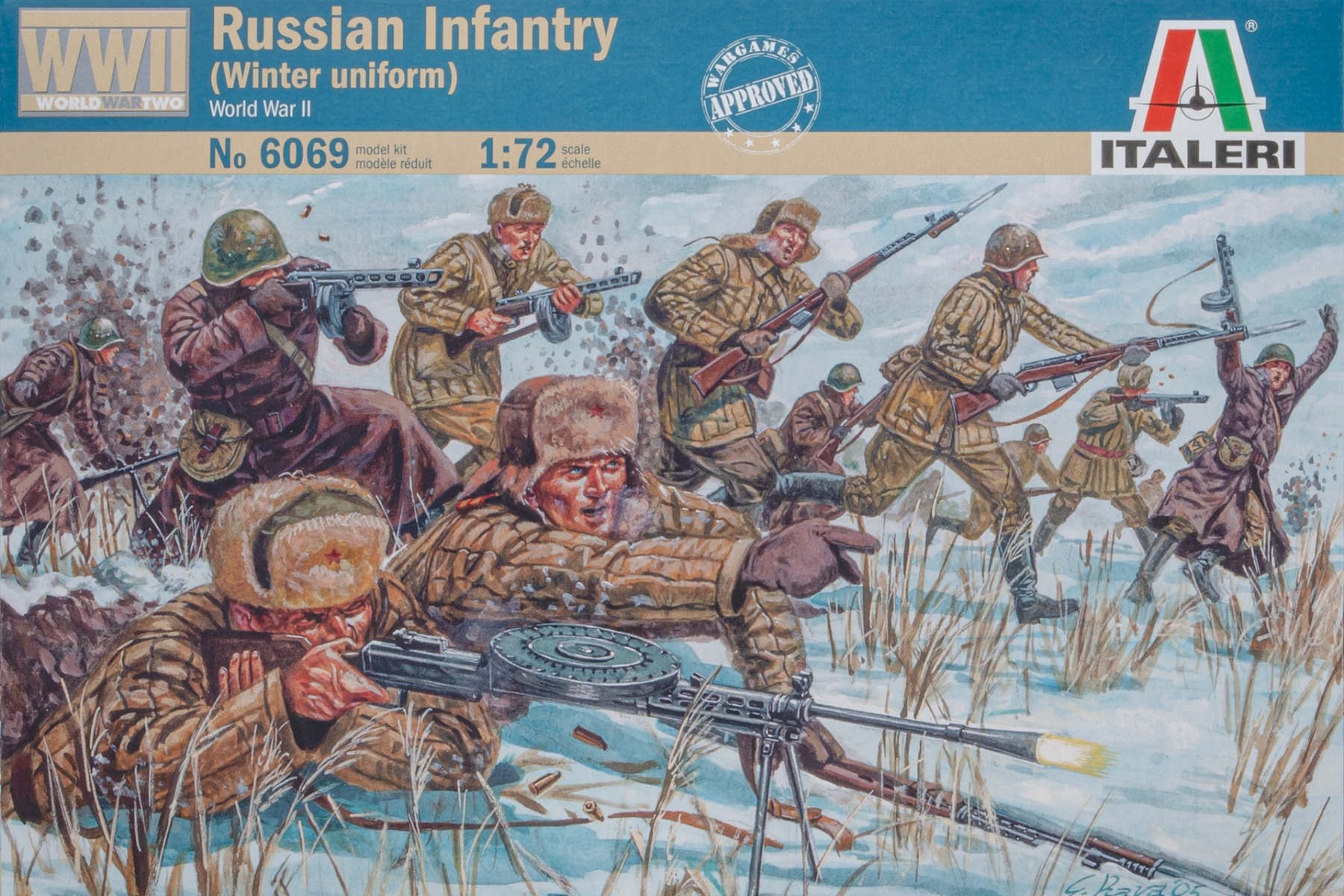 Italeri IT6069 Soviet / Russian Infantry (winter uniform) WWII (48 figures), figurines