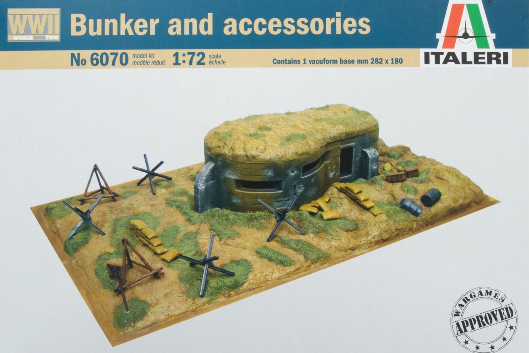 Italeri IT6070 Bunker and Accessories WWII, model kit