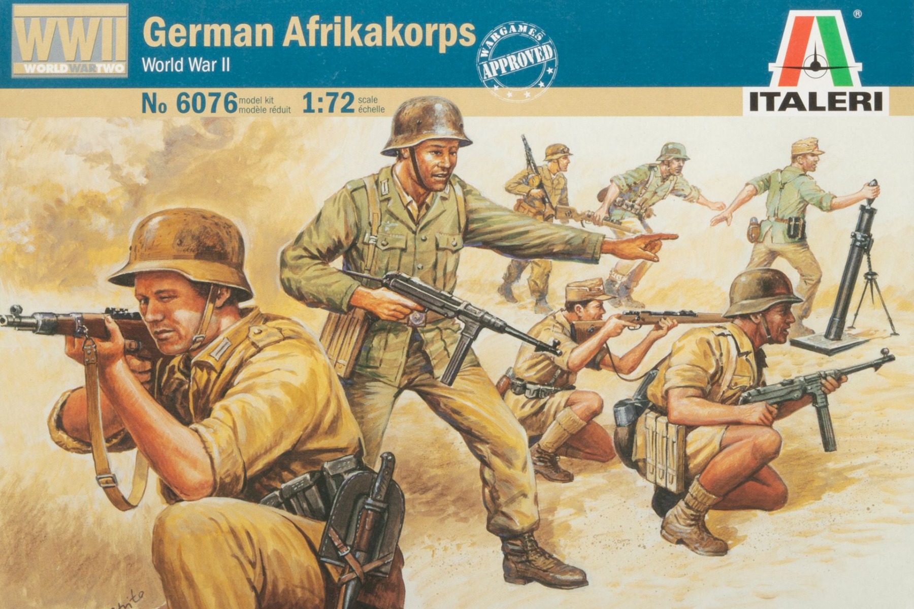 Italeri IT6076 German Afrika Korps (WWII) - 50 figurines