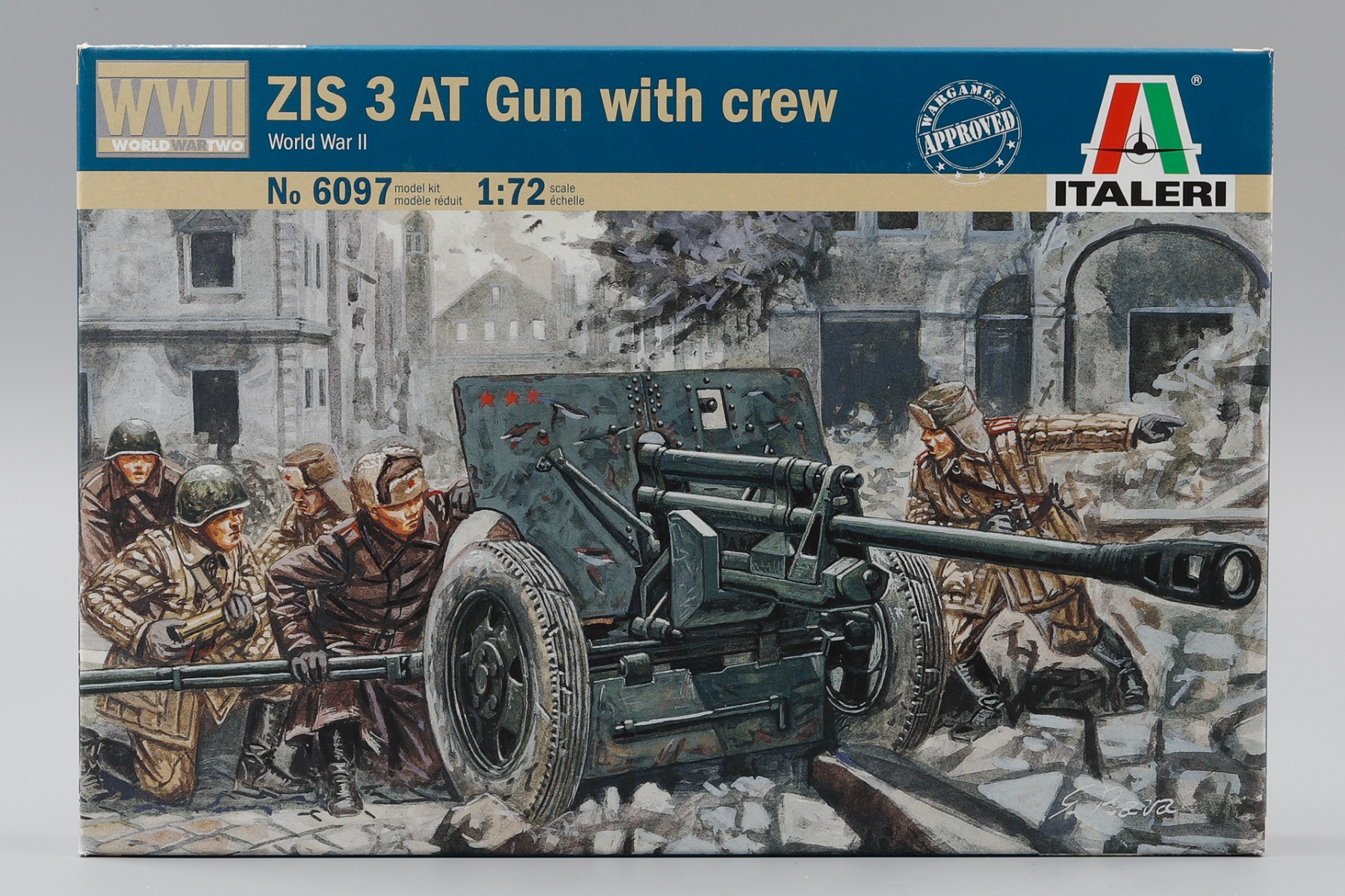 Italeri IT6097 Russian ZIS-3 AT Gun with crew WWII
