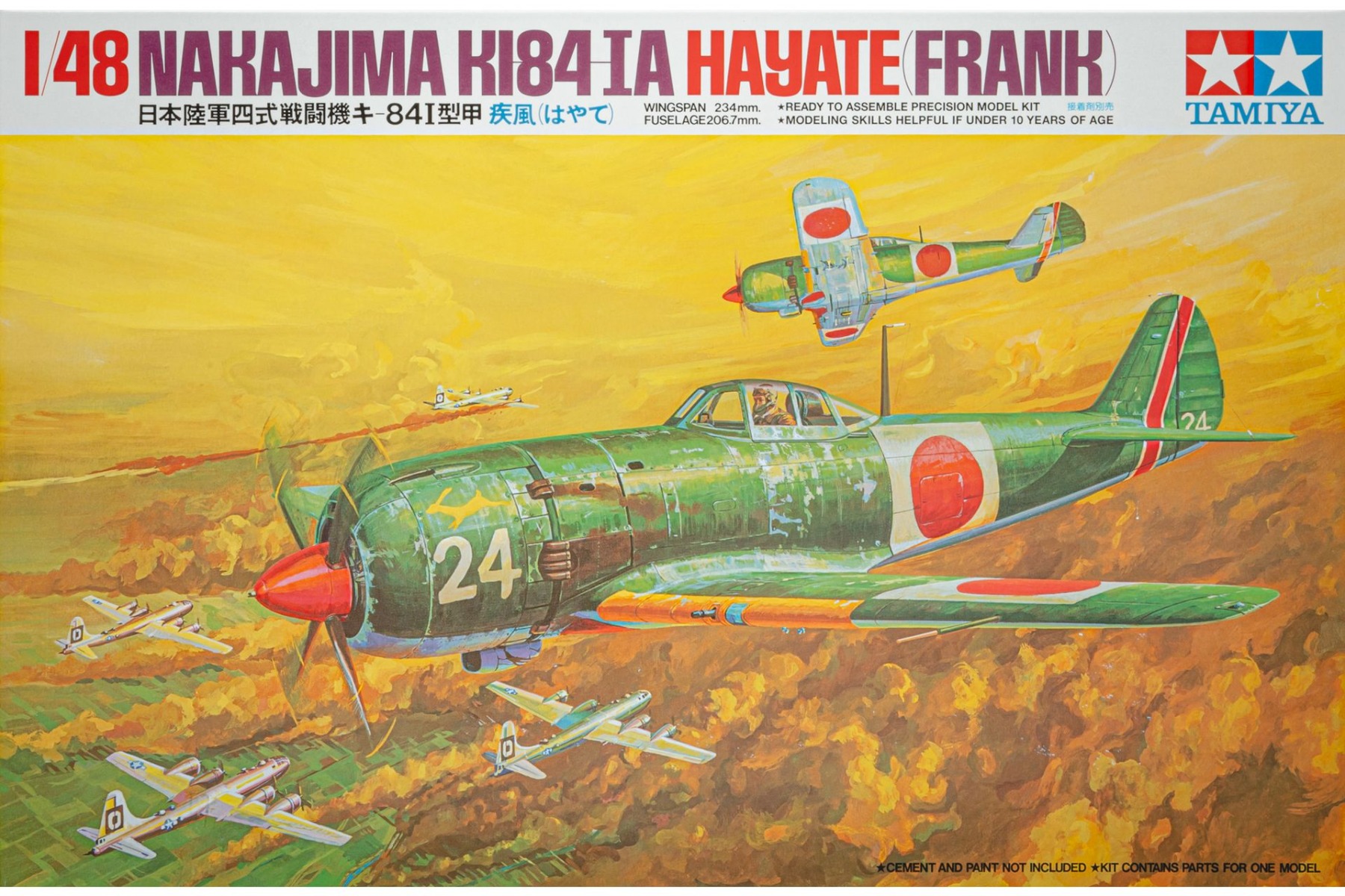 Tamiya TA61013 Nakajima Ki-84-IA Hayate (Frank), model kit