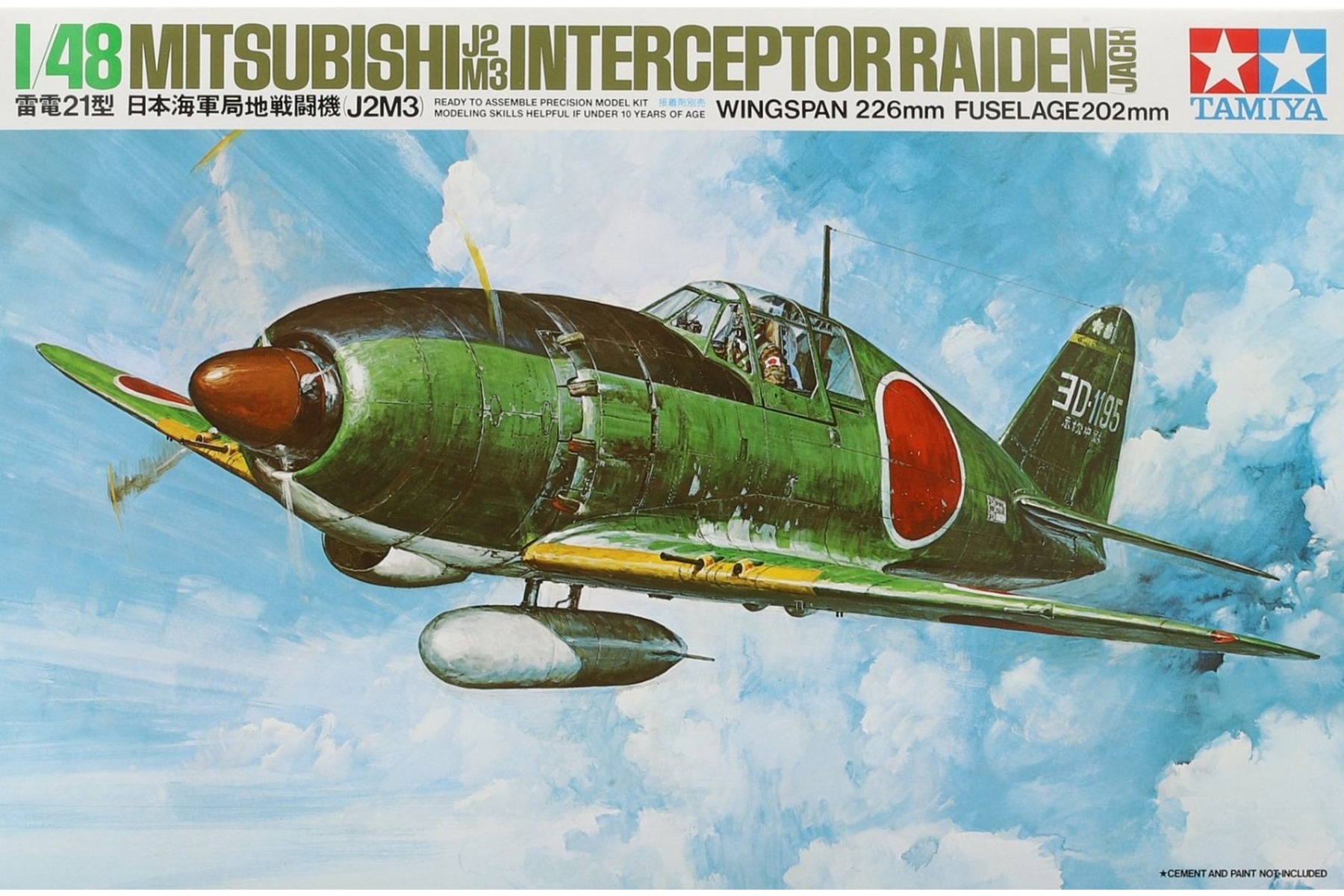 Tamiya TA61018 Mitsubishi J2M3 Interceptor Raiden (Jack)