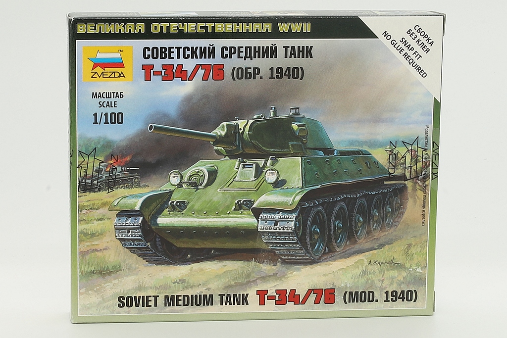 Zvezda ZV6101 Soviet Medium Tank T-34/76 (Mod.1940)