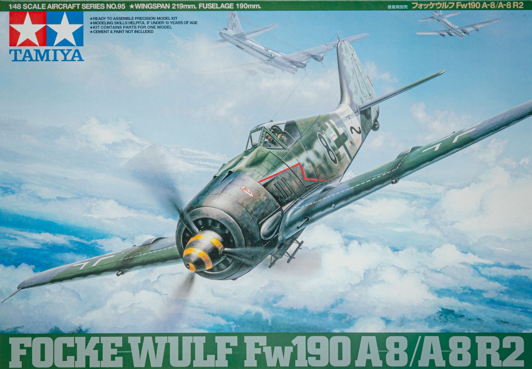 Tamiya TA61095 Focke-Wulf Fw190 A-8/A-8 R2, model kit