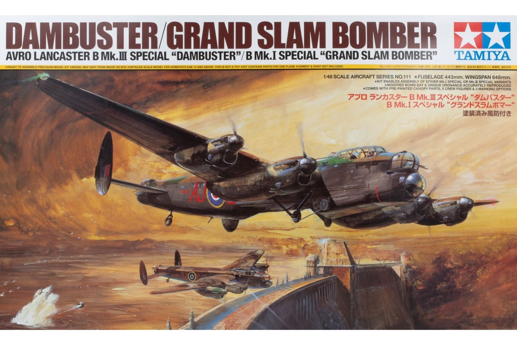 Tamiya TA61111 Dambuster/Grand Slam Bomber Avro Lancaster B Mk.III Special 