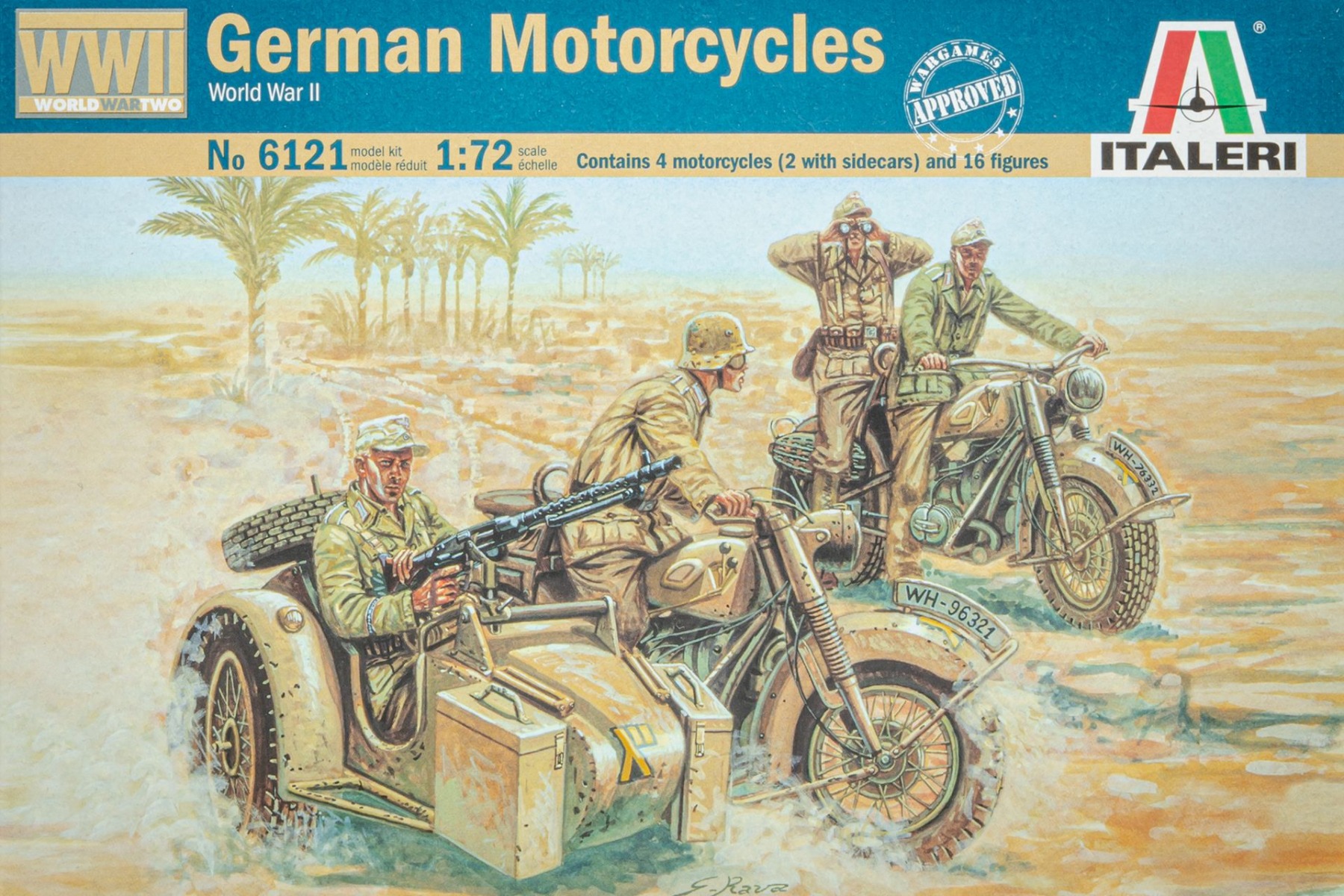 ITaleri IT6121 German Motorcycles, WWII, model kit