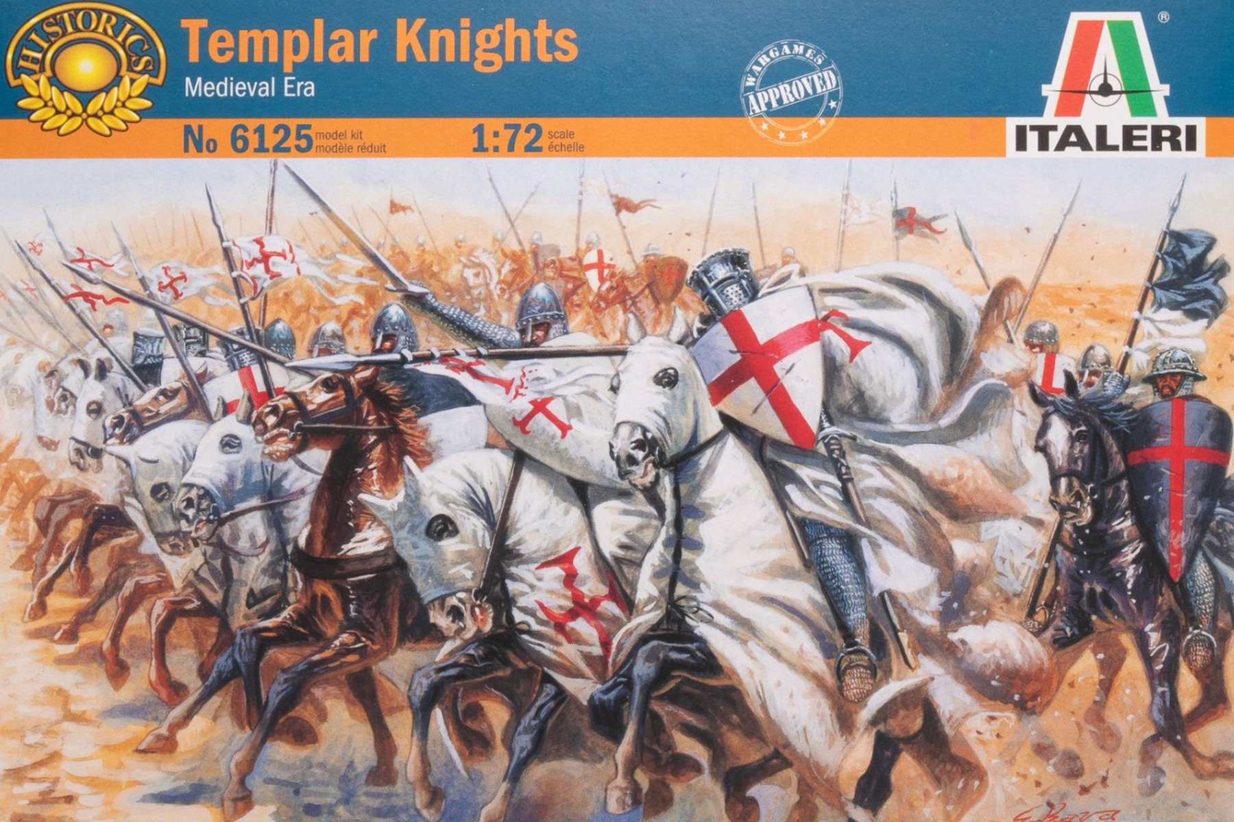 Italeri IT6125 Templar Knights, Medieval Era, figures