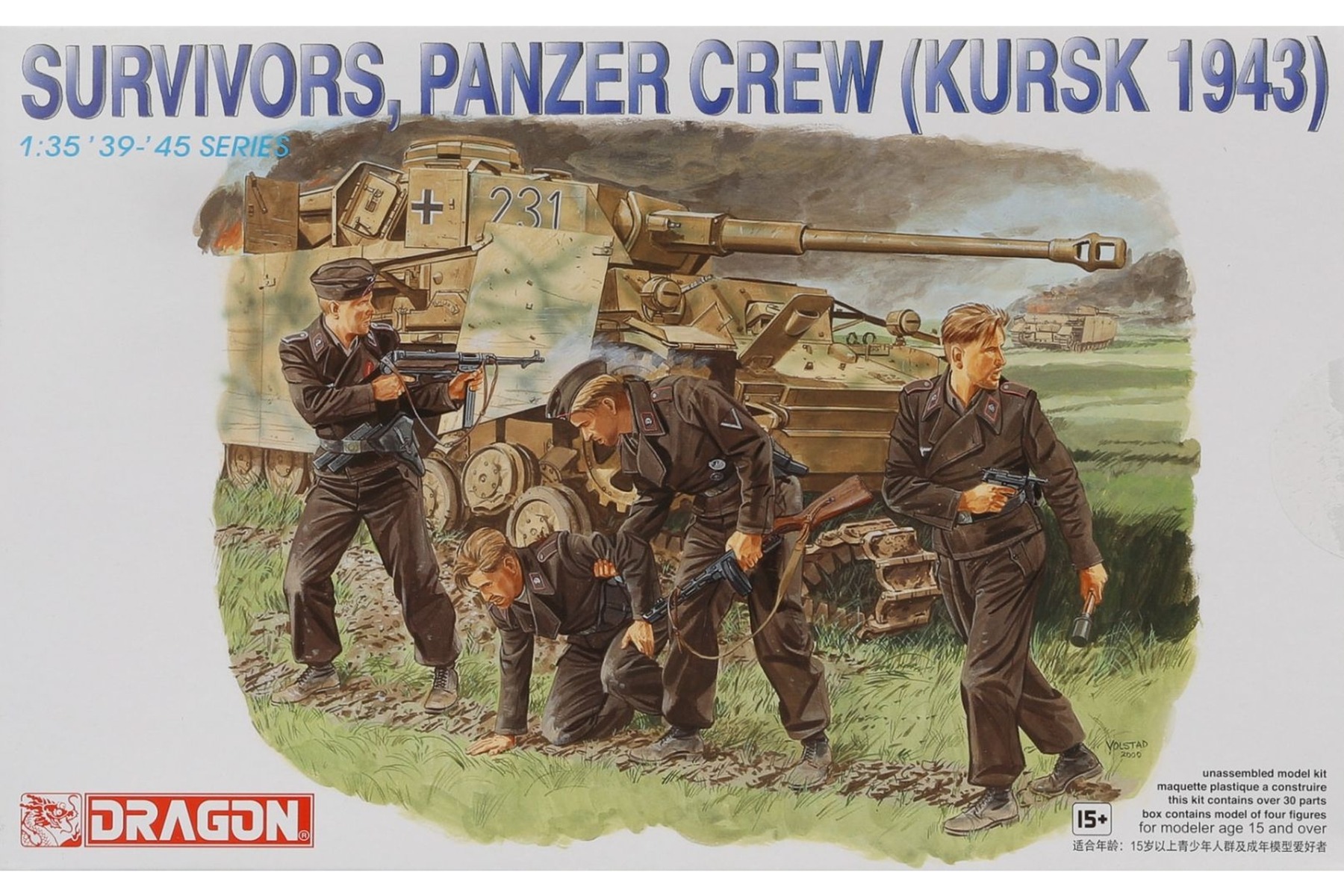 Dragon DRA06129 Survivors, Panzer Crew (Kursk 1943)