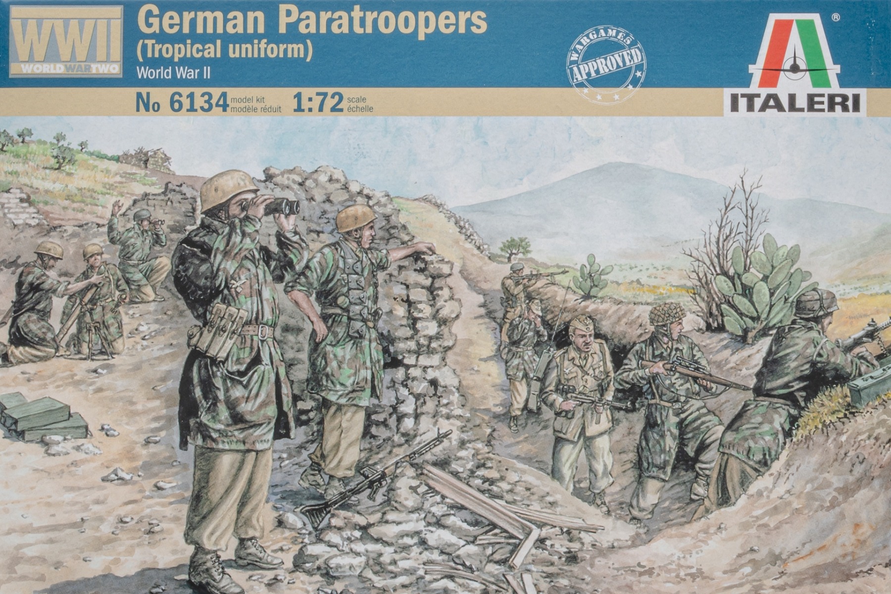 Italeri IT6134 German Paratroopers (tropical uniform) WWII, figurines