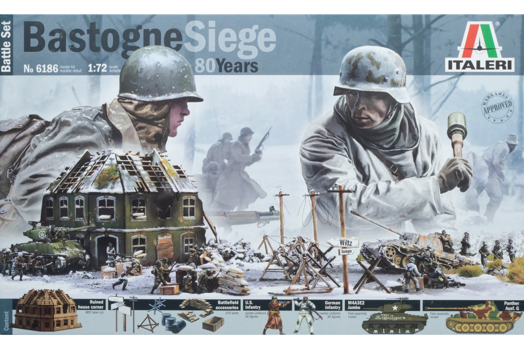 Italeri IT6186 Bastogne Siege 80th Anniversary, model kit