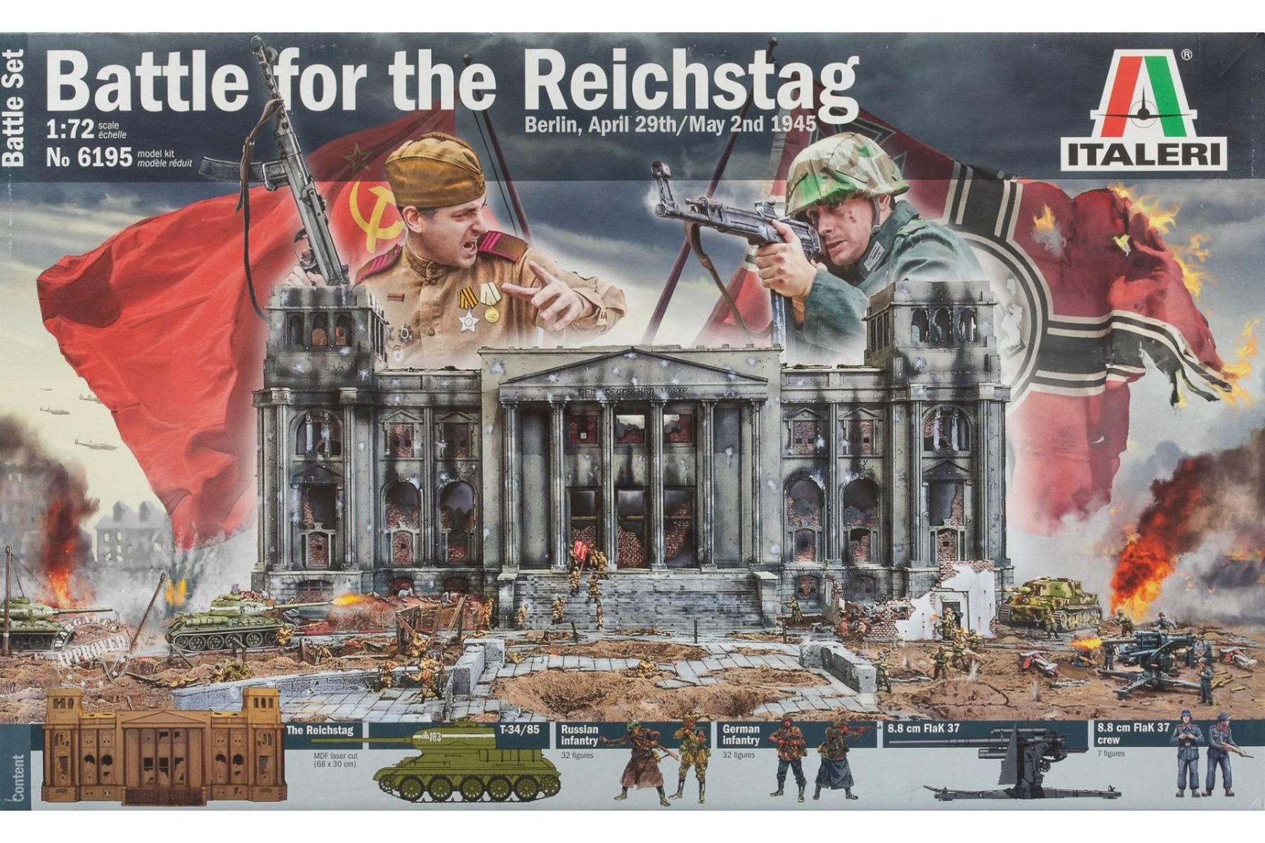 Italeri IT6195 Battle for the Reichstag - Berlin 1945, Battle Set, model kit