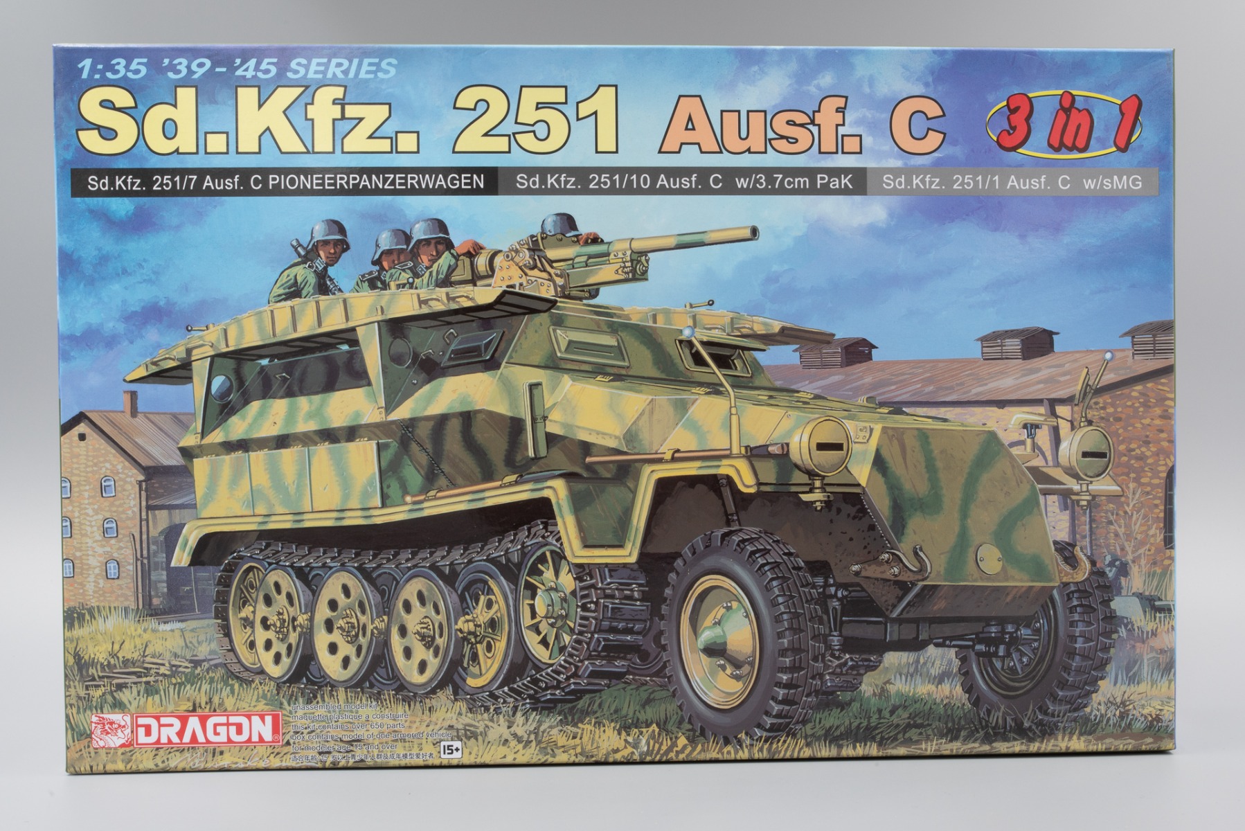 Dragon DRA06224 Sd.Kfz. 251/1 Ausf. C (3 in 1) 251/1 sMG, 251/7, 251/10