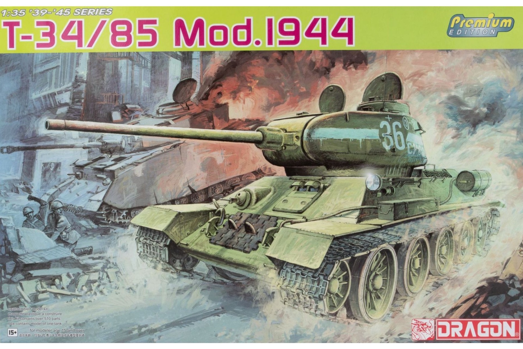 Dragon DRA06319 T-34/85 Mod.1944, model kit