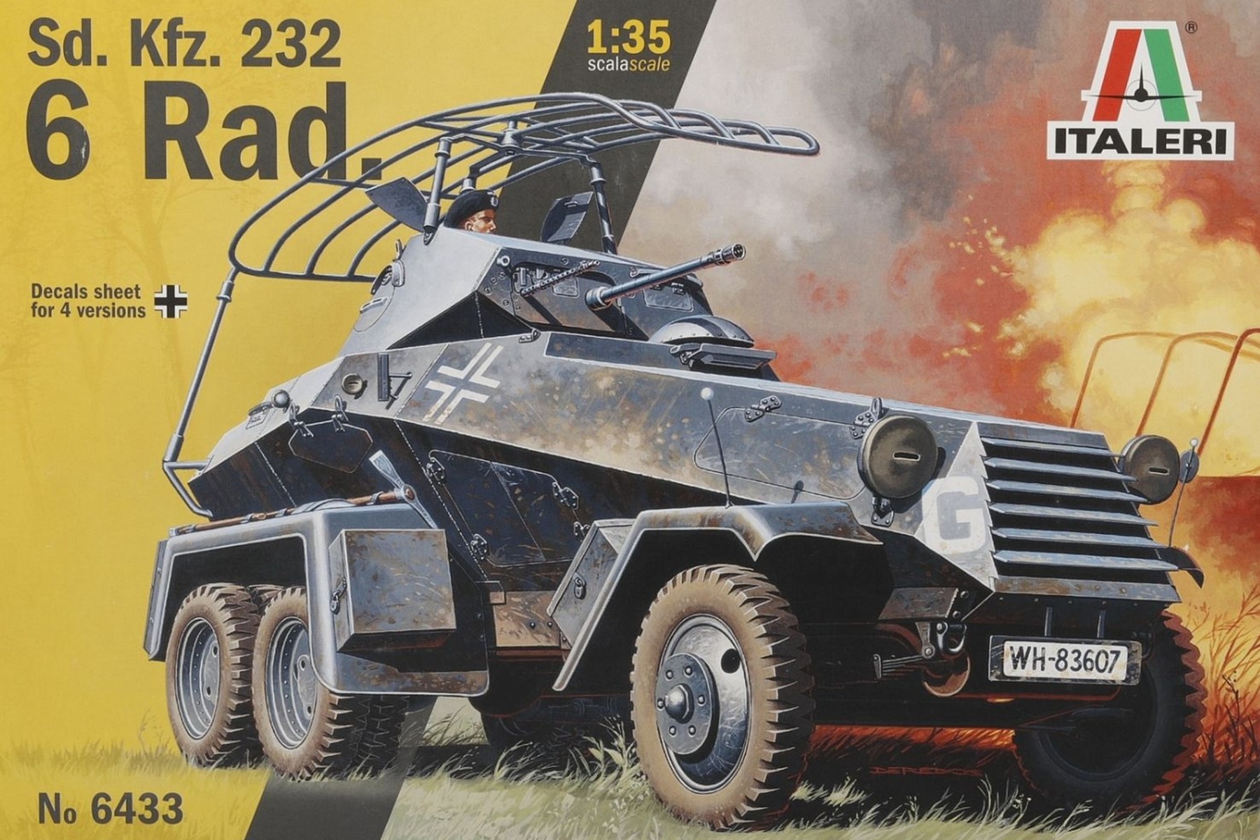 Italeri IT6433 Sd.Kfz.232 6-Rad, model kit