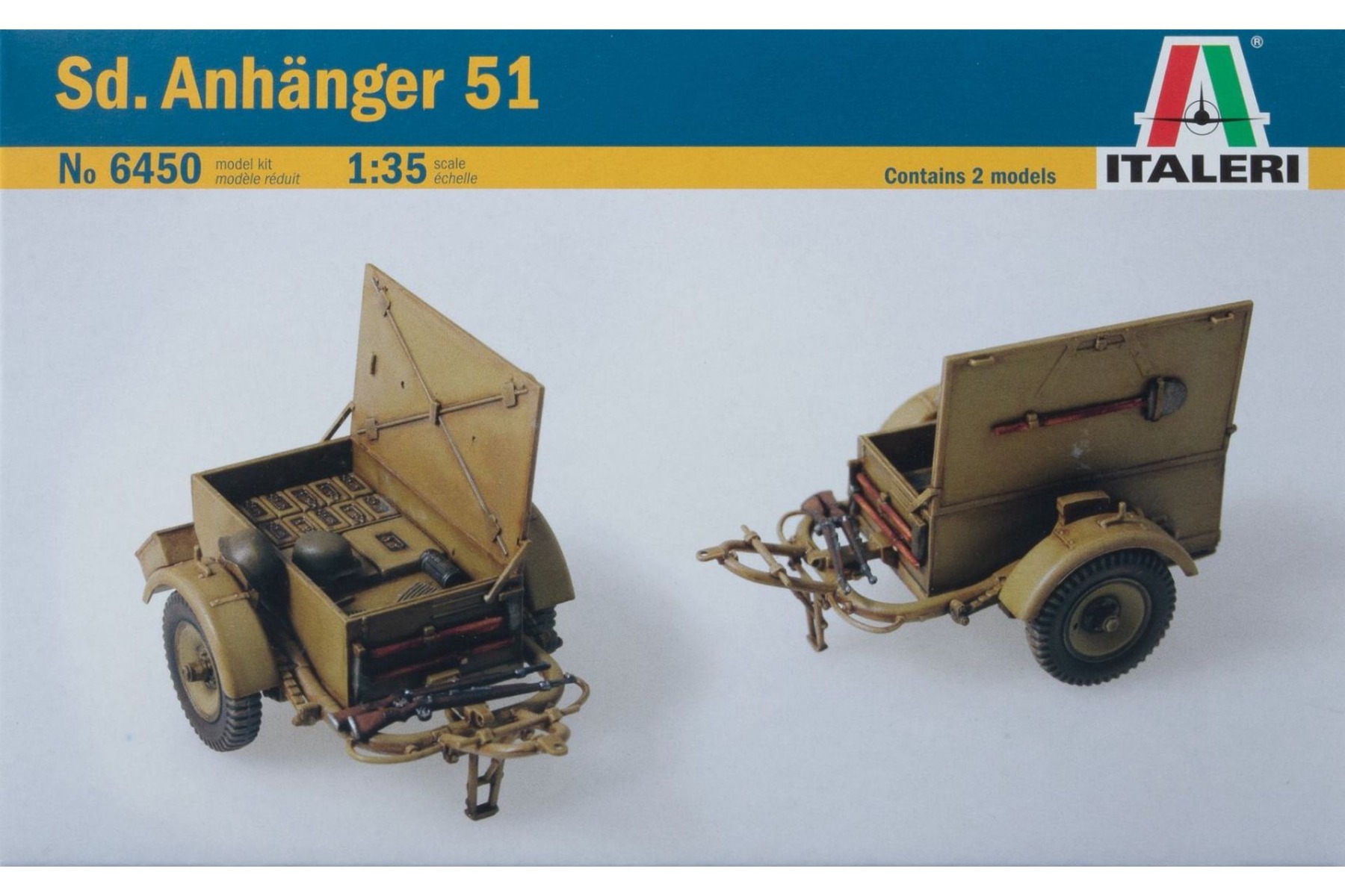 Italeri IT6450 Sd. Anhänger 51 (2 models included), model kit