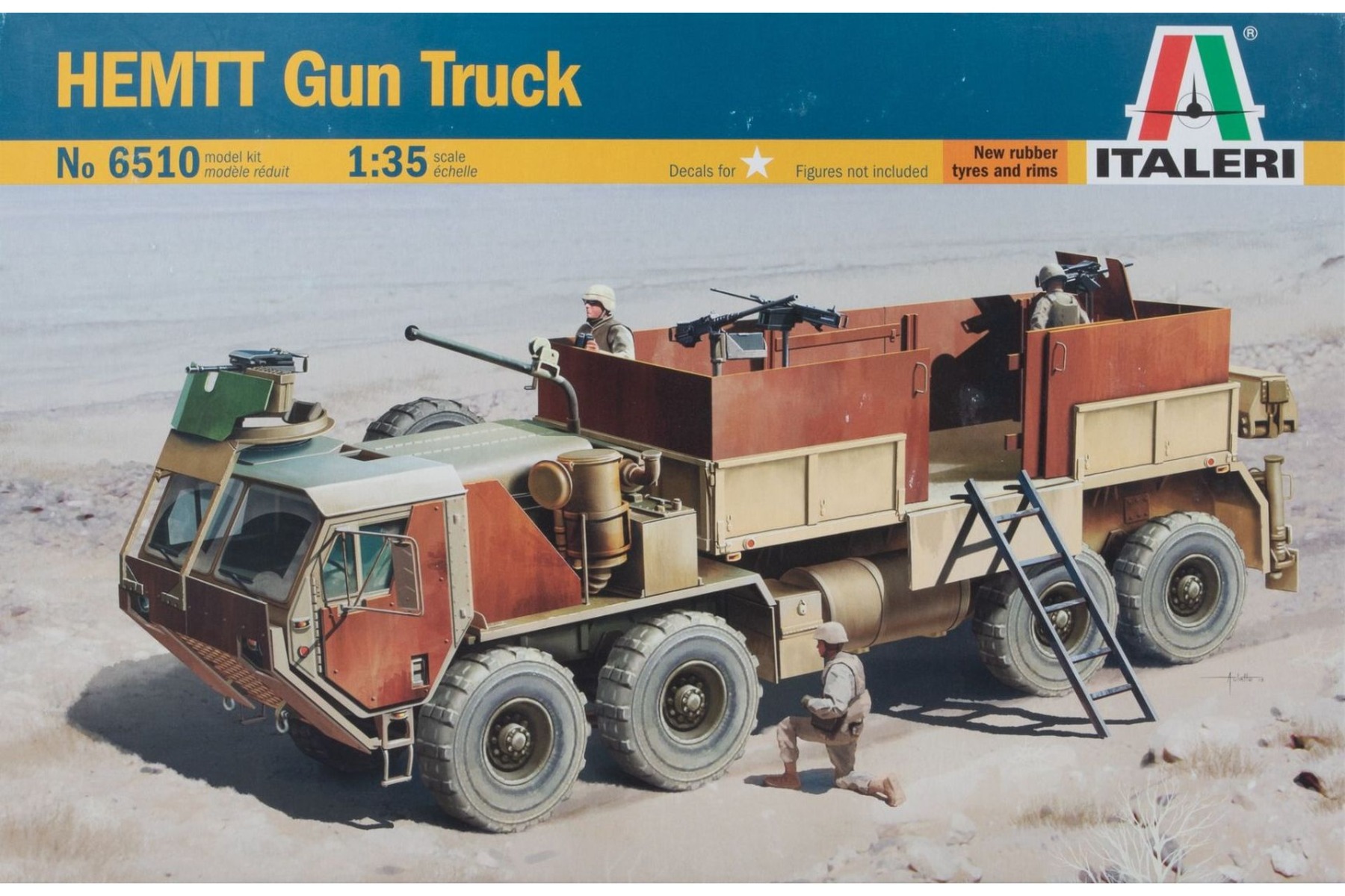 Italeri IT6510 M977 HEMTT Gun Truck, model kit