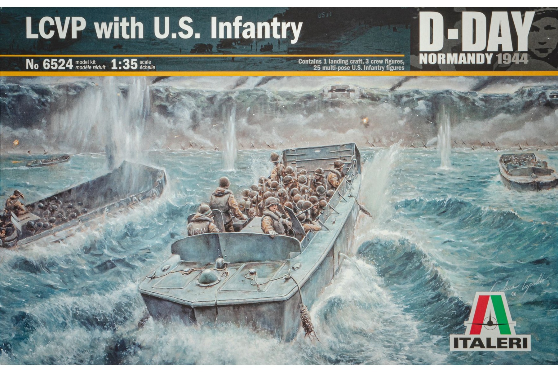 Italeri IT6524 LCVP with U.S. Infantry, D-Day Normandy 1944 2014, model kit
