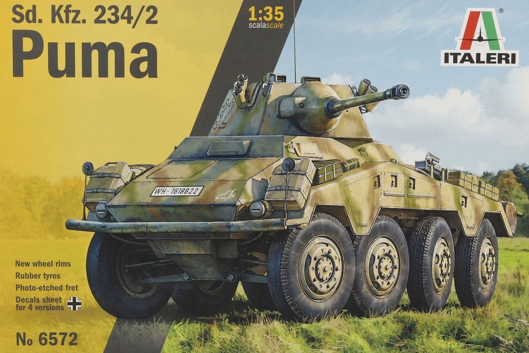 Italeri IT6572 Sd.Kfz. 234/2 Puma, model kit