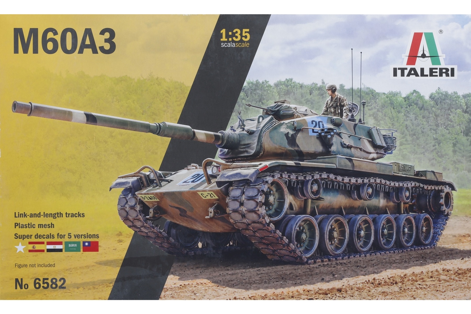 Italeri IT6582 M60A3 MBT Super Decal, model kit