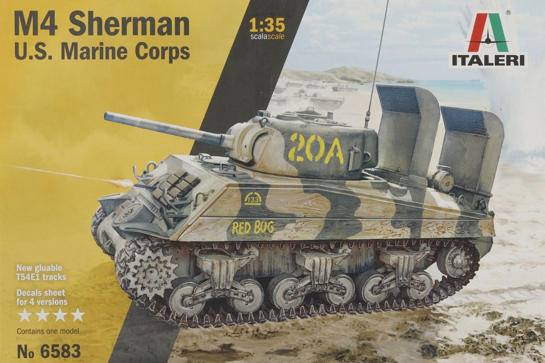 Italeri IT6583 M4A2 Sherman US Marines Corps, model kit