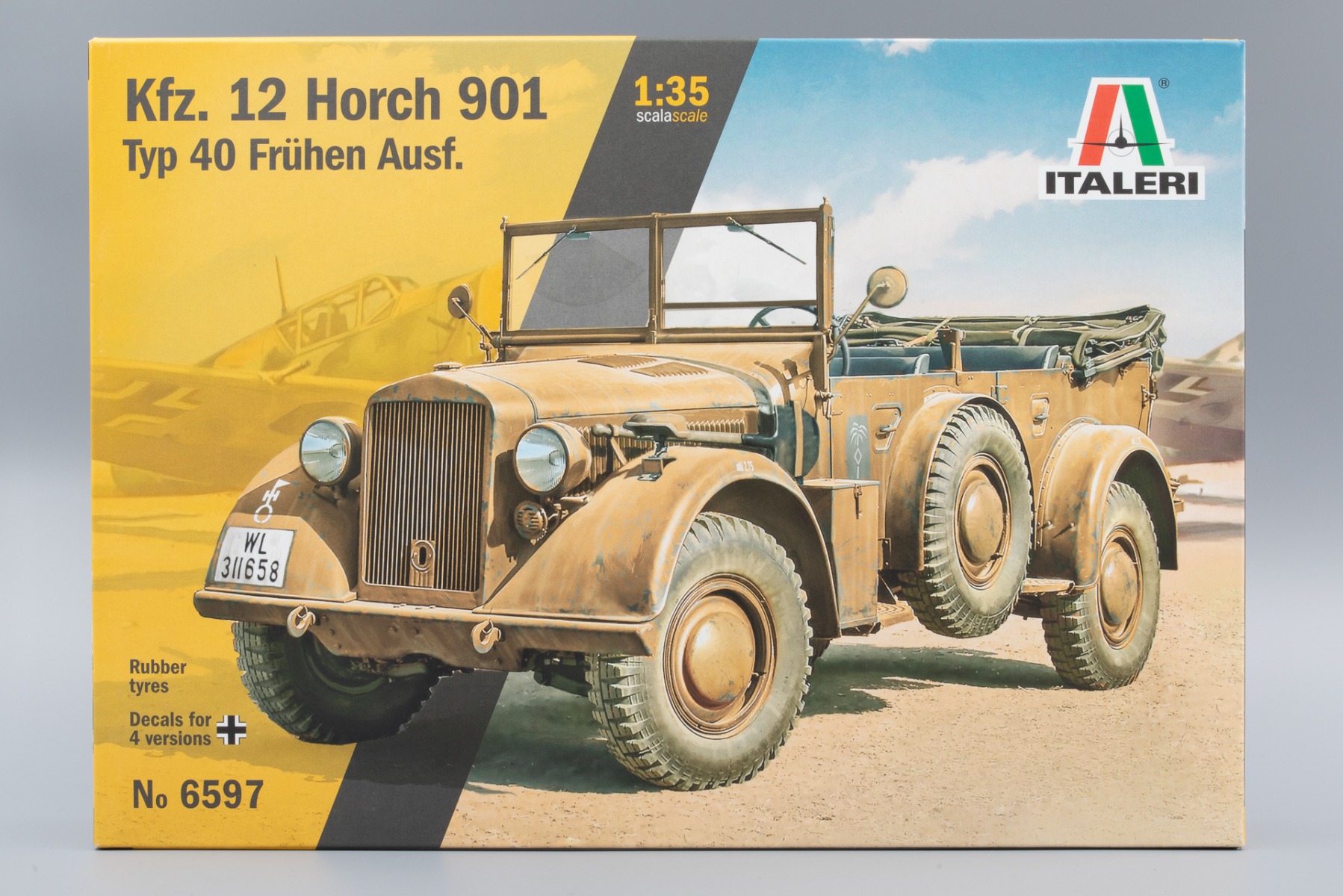 Italeri IT6597 Kfz. 12 Horch 901 typ 40 fruhen Ausf, model kit