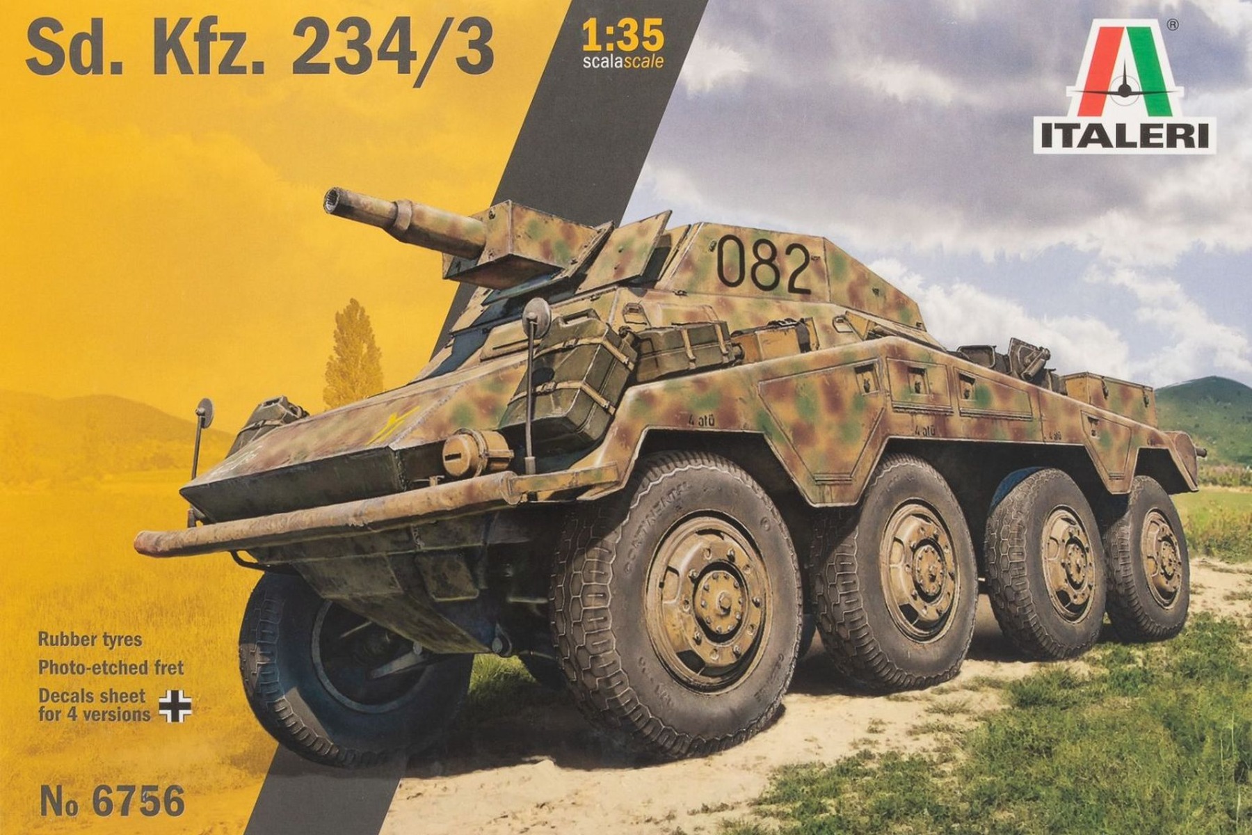 Italeri IT6756 Sd.Kfz.234/3, model kit