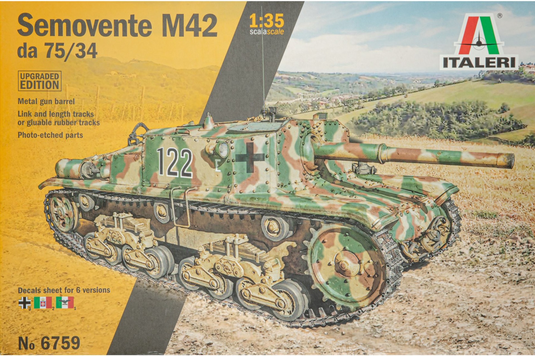 Italeri 6759 Semovente M42 da 75/34 Upgraded Edition, model kit
