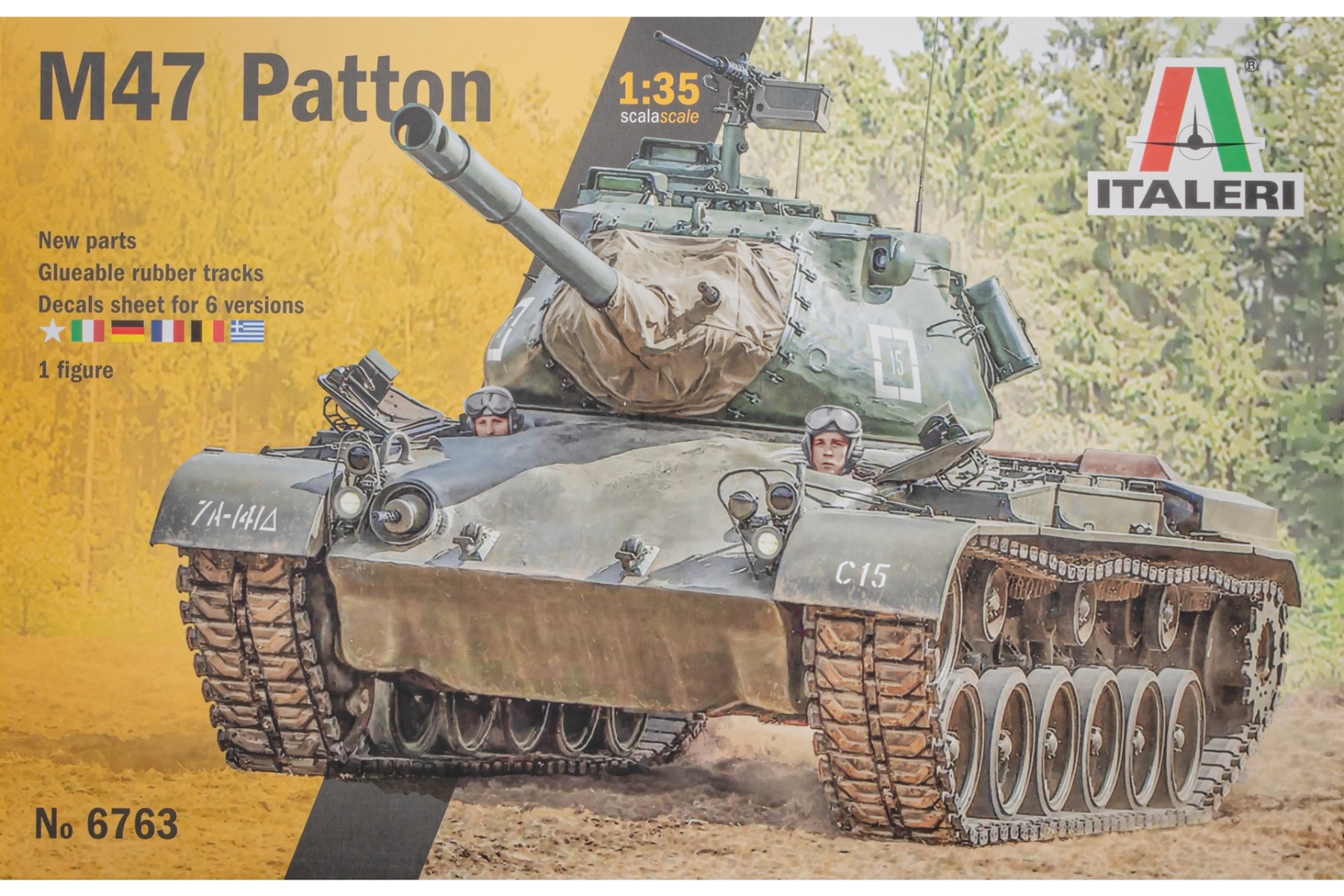 Italeri IT6763 M47 Patton tank, model kit
