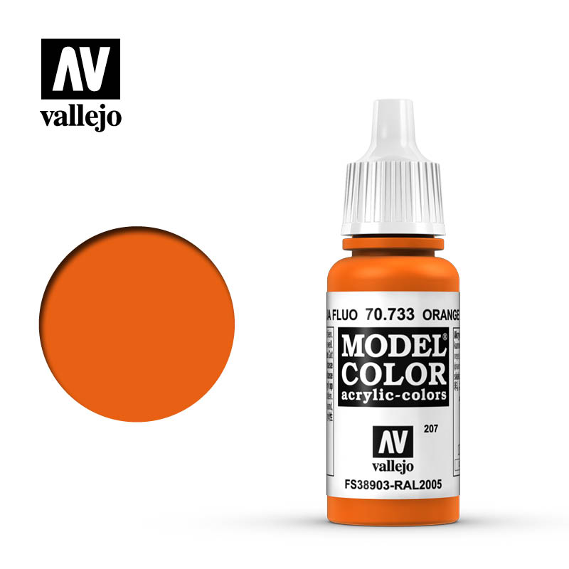 Orange Fluo 17ml Vallejo Model Color 70733