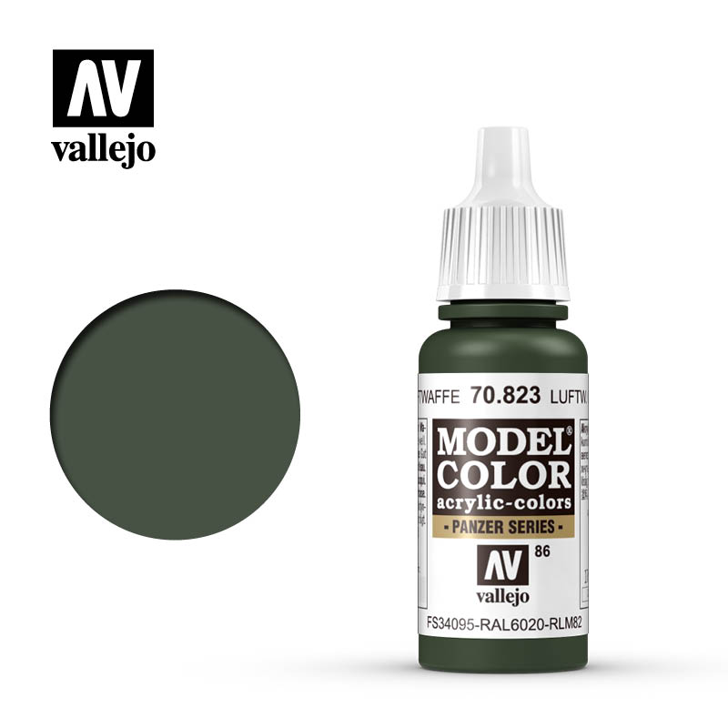 Luftwaffe Camouflage Green mat 17ml Vallejo Model Color 70823