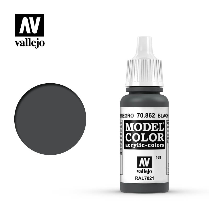 Black Grey 17ml Vallejo Model Color 70862
