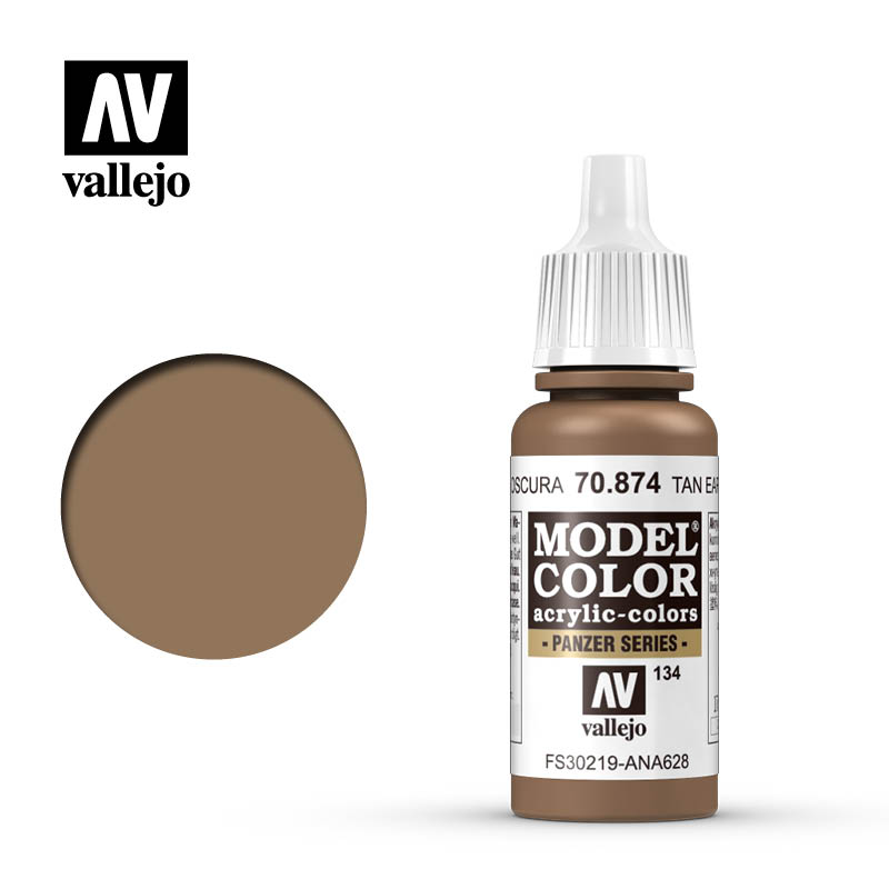 Tan Earth 17ml Vallejo Model Color 70874