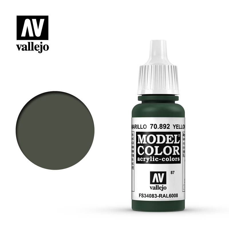 Yellow Olive mat 17ml Vallejo Model Color 70892