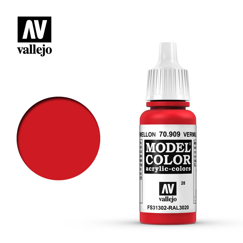 Vermilion 17ml Vallejo Model Color 70909