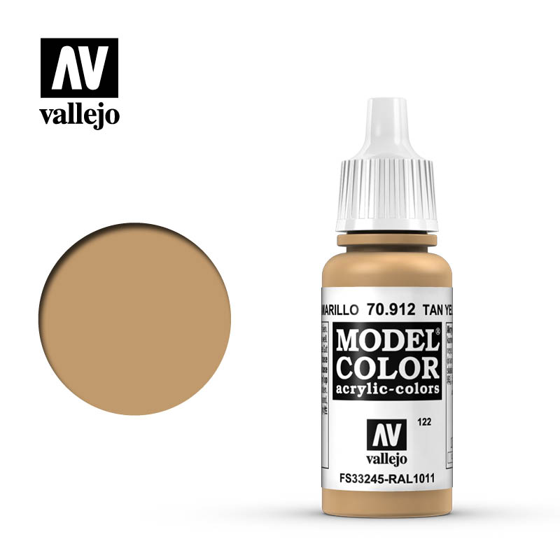 Tan Yellow mat 17ml Vallejo Model Color 70912