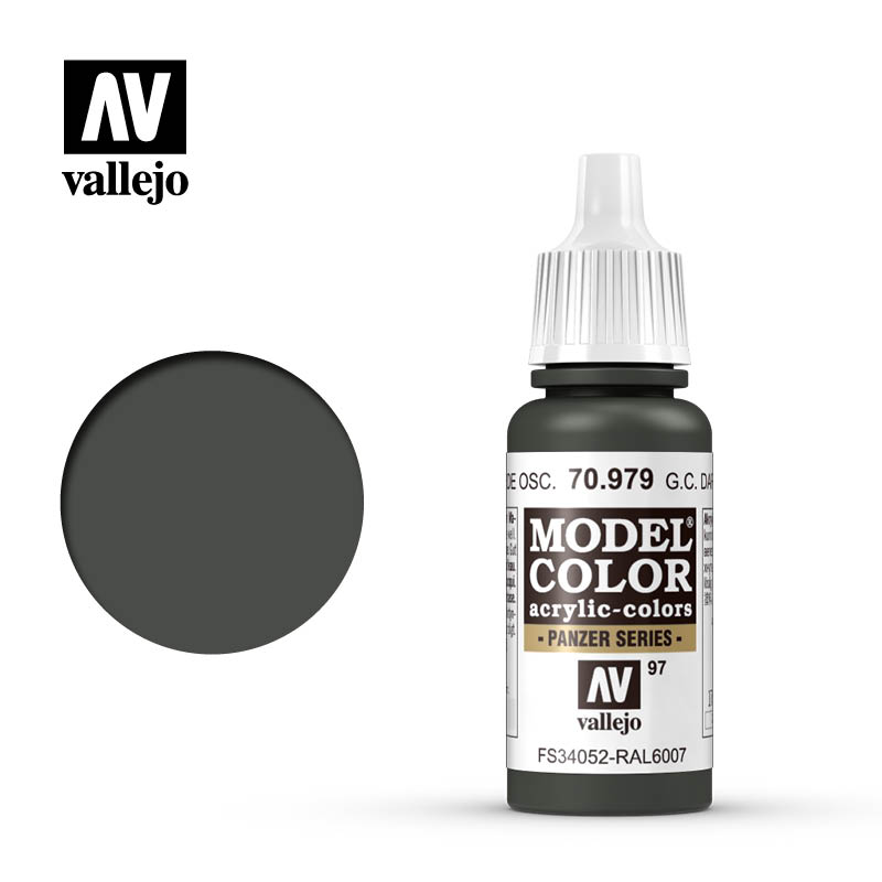 German Camouflage Dark Green 17ml Vallejo Model Color 70979