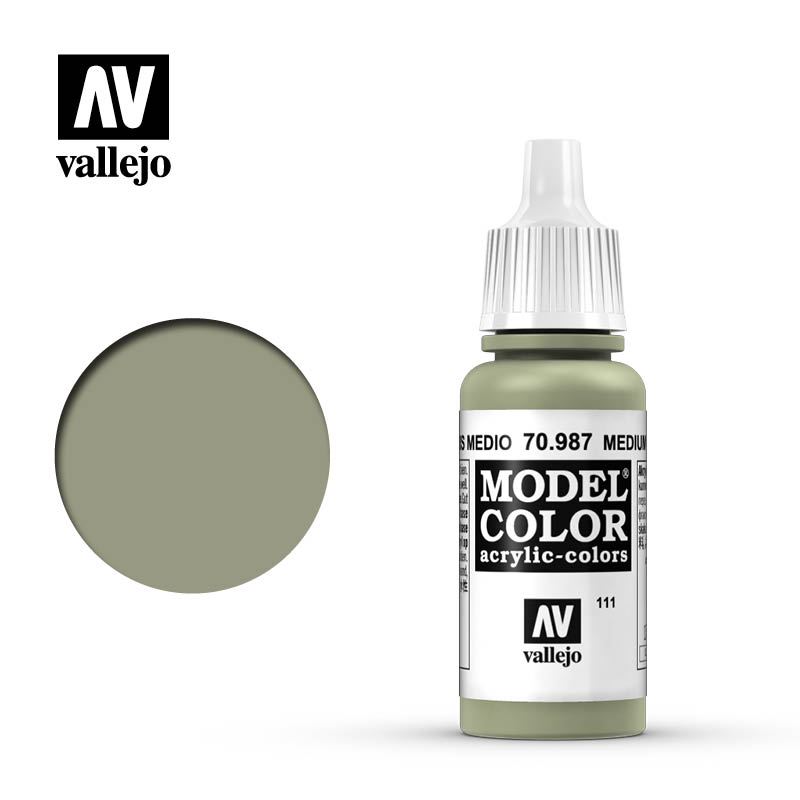 Medium Grey mat 17ml Vallejo Model Color 70987
