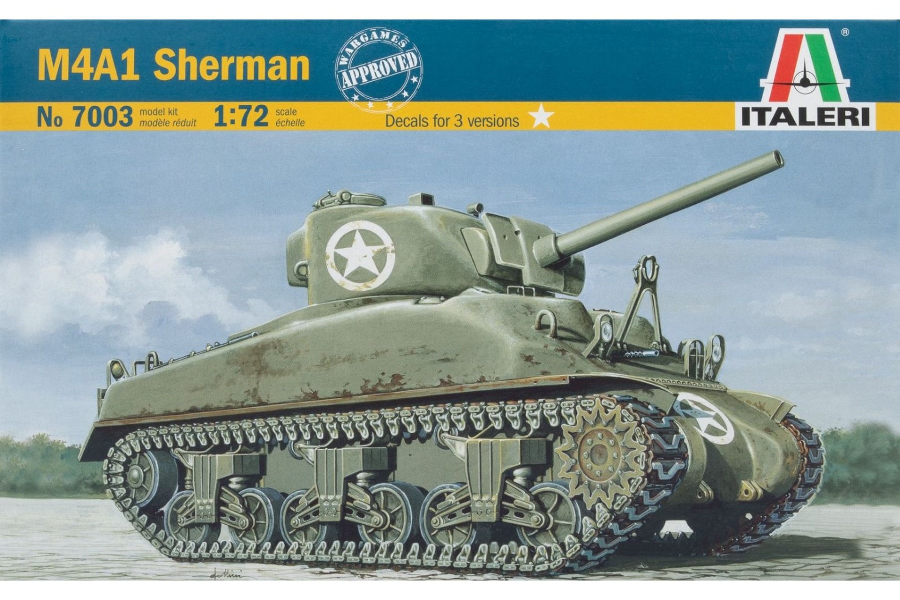 Italeri IT7003 M4A1 Sherman, model kit