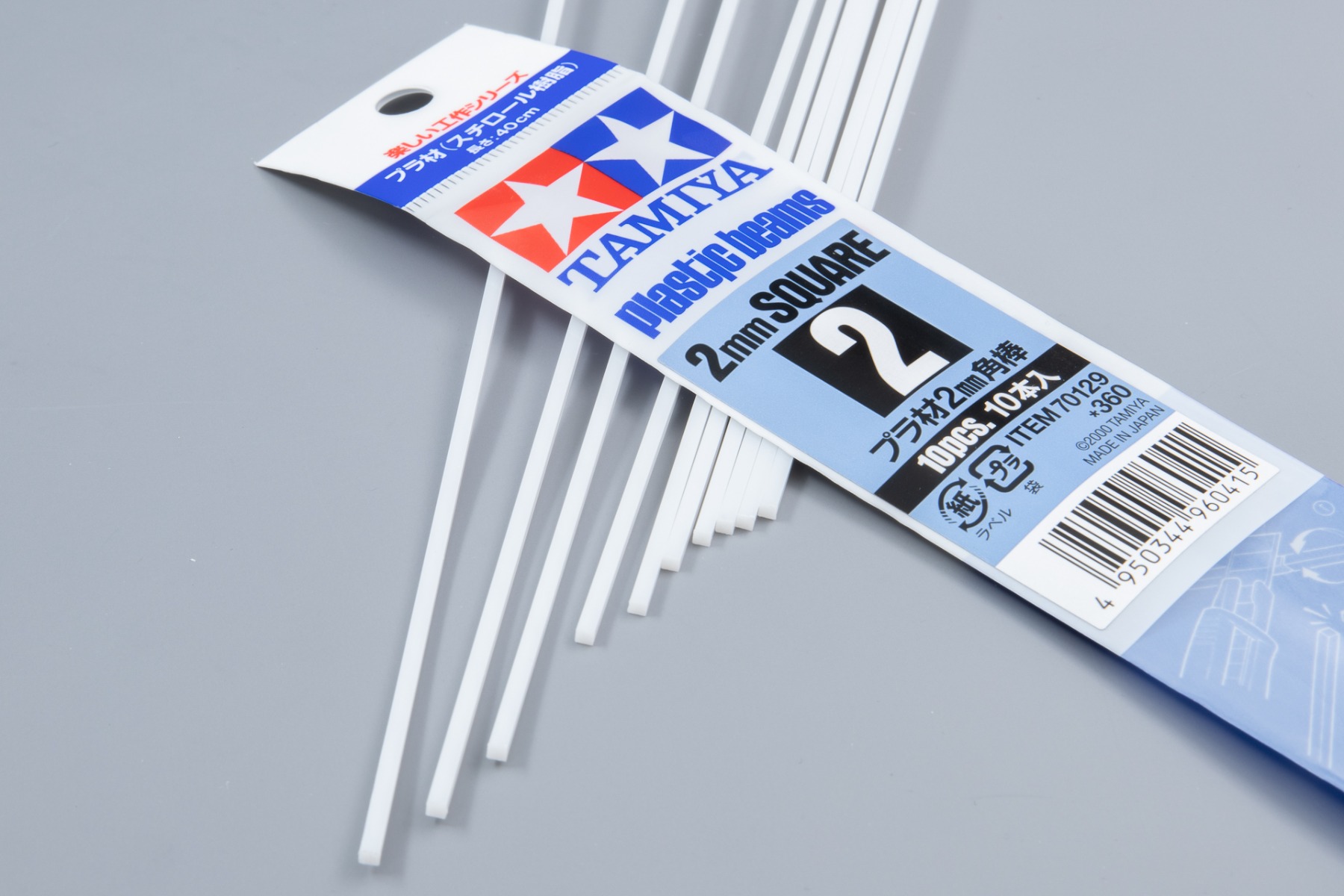 Tamiya TA70129 Construction Series Plastic Beams 2mm Square 10 Pcs