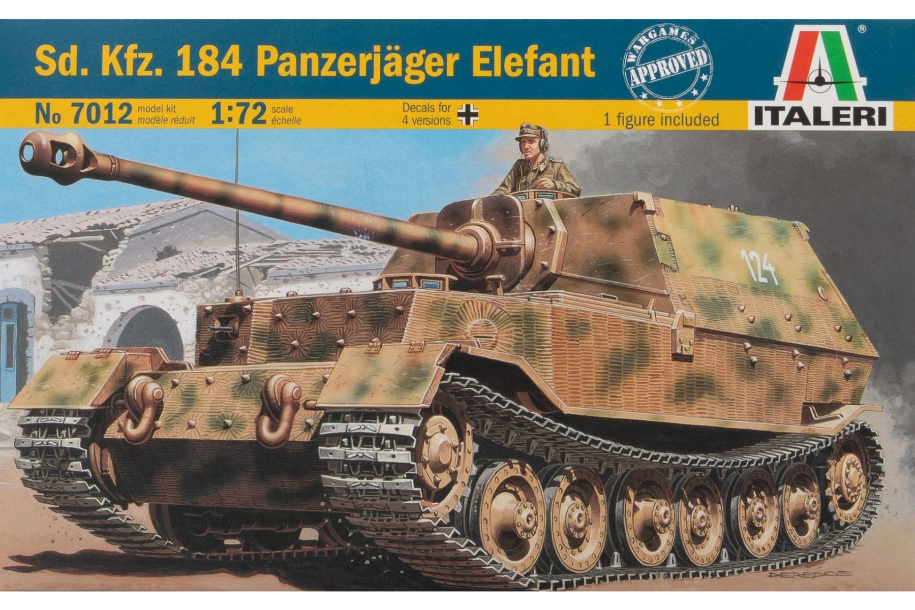 Italeri IT7012 Sd.Kfz. 184 Panzerjäger Elefant, model kit