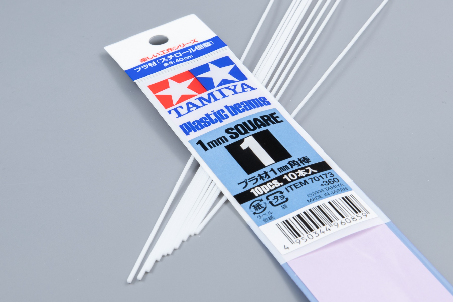 Tamiya TA70173 Construction Series Plastic Beams 1mm Square x 400 mm 10 Pcs