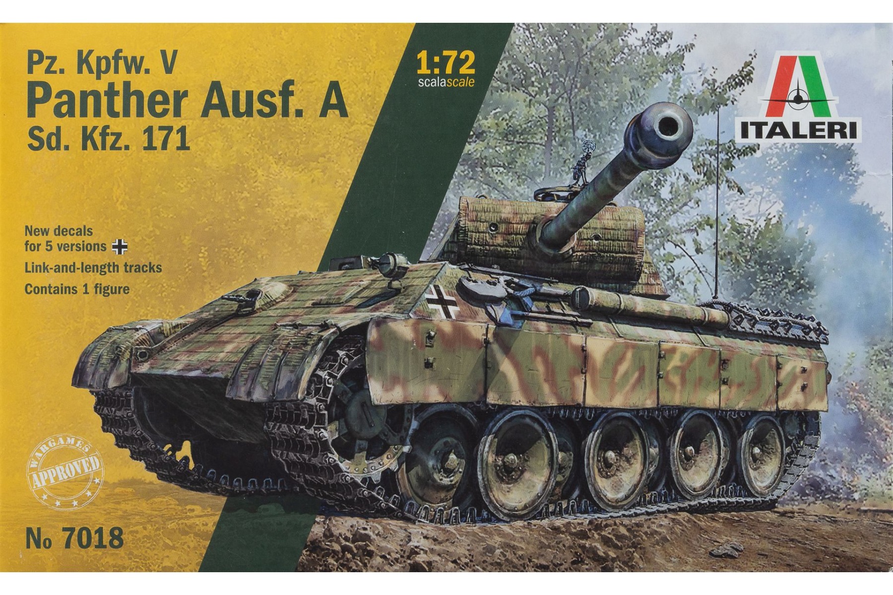 Italeri IT7018 Sd.Kfz. 171 Pz.Kpfw. V Panther Ausf. A, model kit