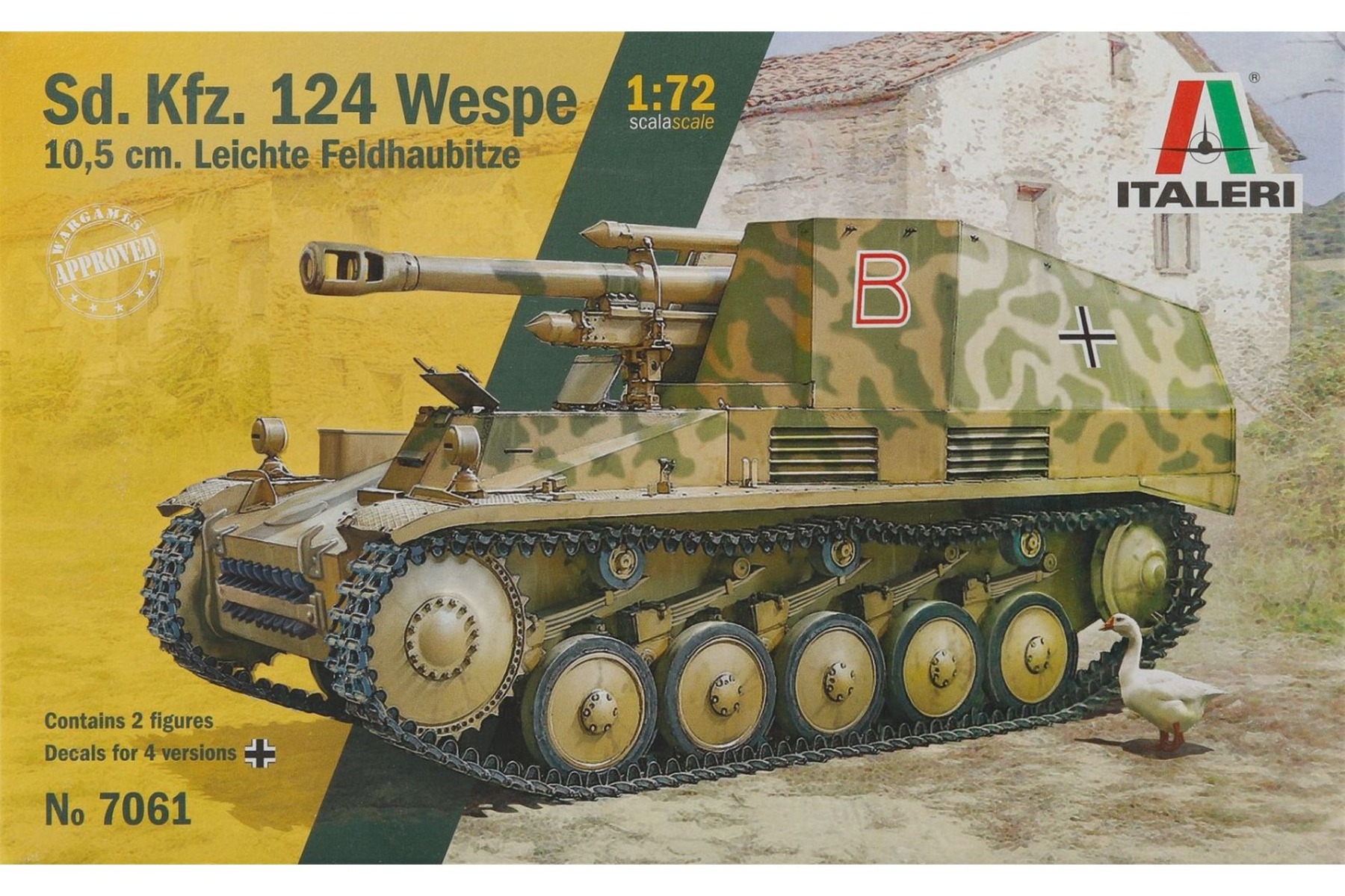 Italeri IT7061 Sd.Kfz.124 Wespe 10,5 cm. Leichte Feldhaubitze