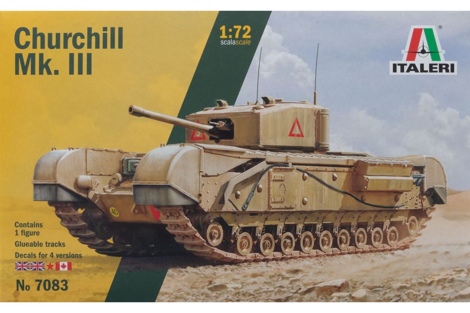 Italeri IT7083 Churchill Mk.III tank, model kit