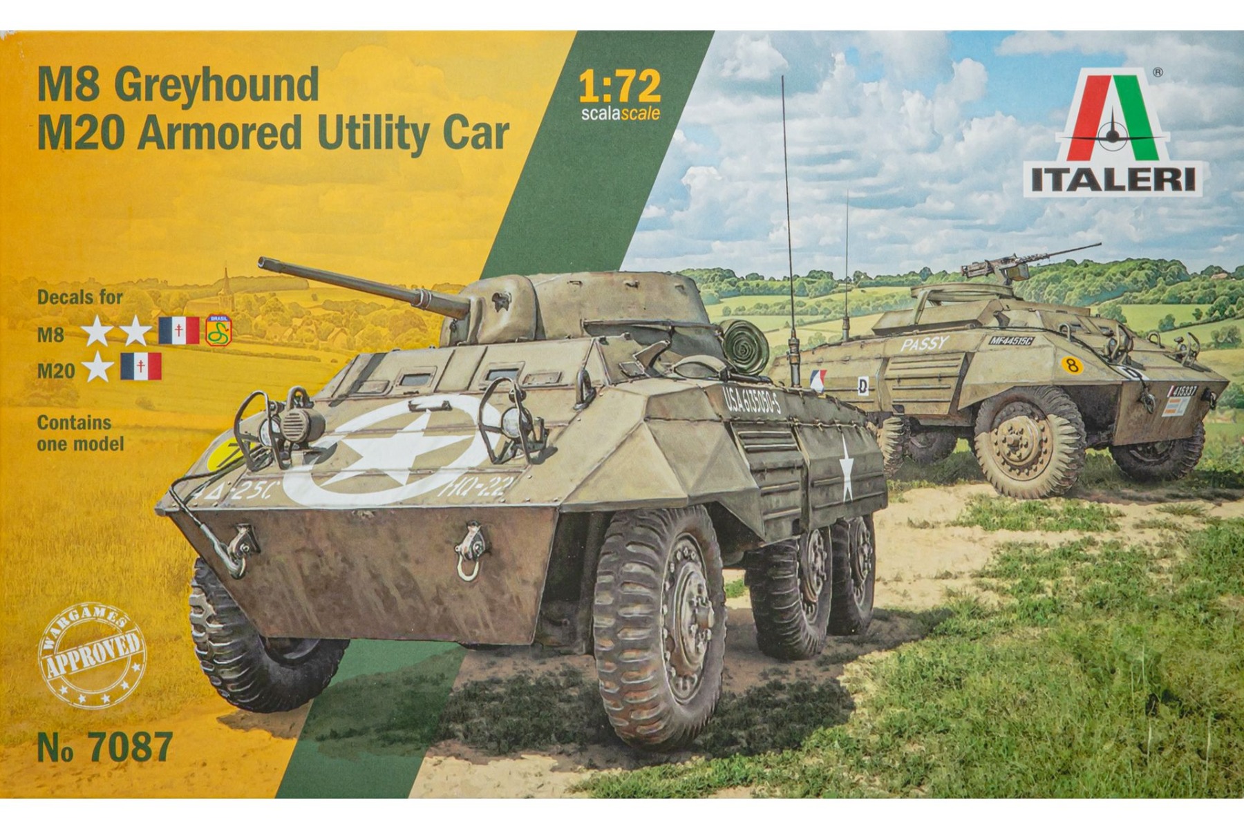 Italeri IT7087 M8 Greyhound / M20 Armored Utility Car, model kit