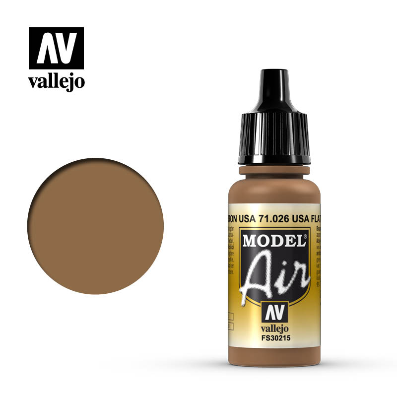 US Flat Brown 17ml Vallejo Model Air 71026
