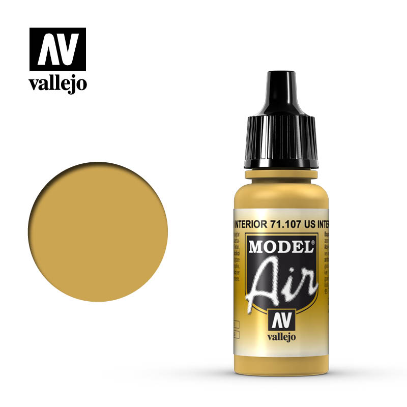 US Interior Yellow 17ml Vallejo Model Air 71107