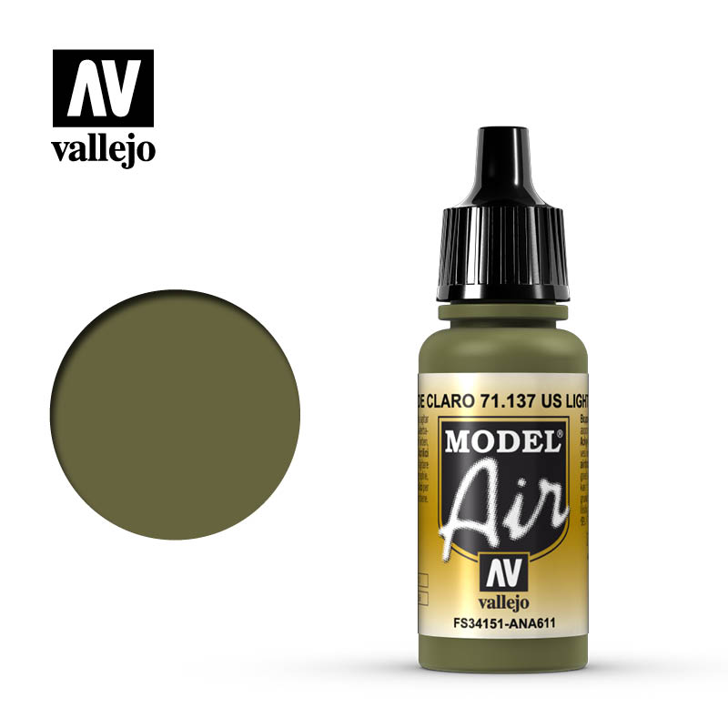 US Light Green 17ml Vallejo Model Air 71137