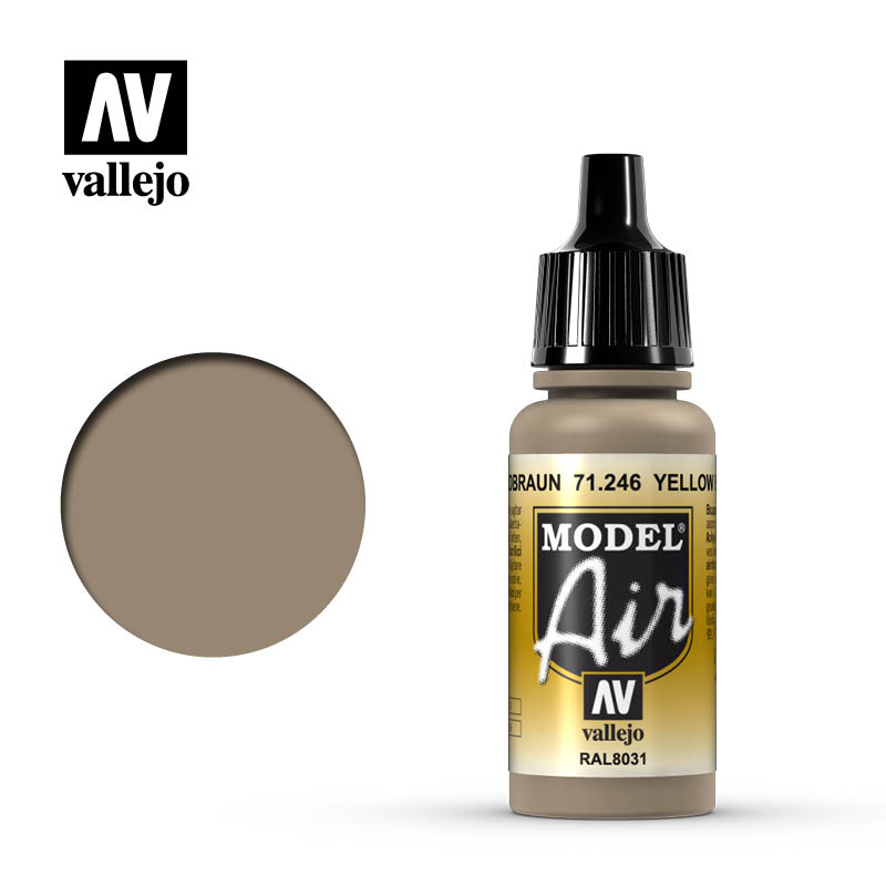 Yellow Brown 17ml Vallejo Model Air 71246